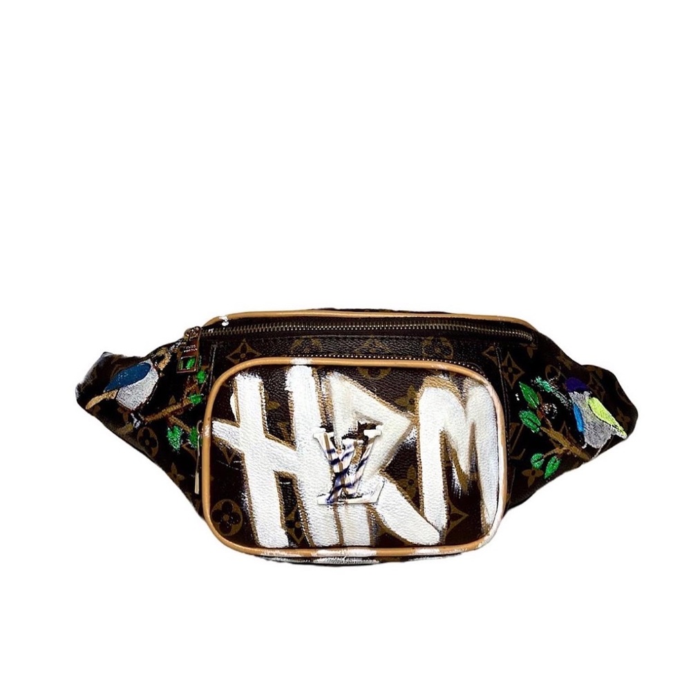 NOT LV! but Real HRM!  graffiti art by designer HRM street style meets luxury